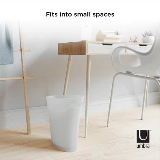 Umbra 2gal. White Skinny Trash Can